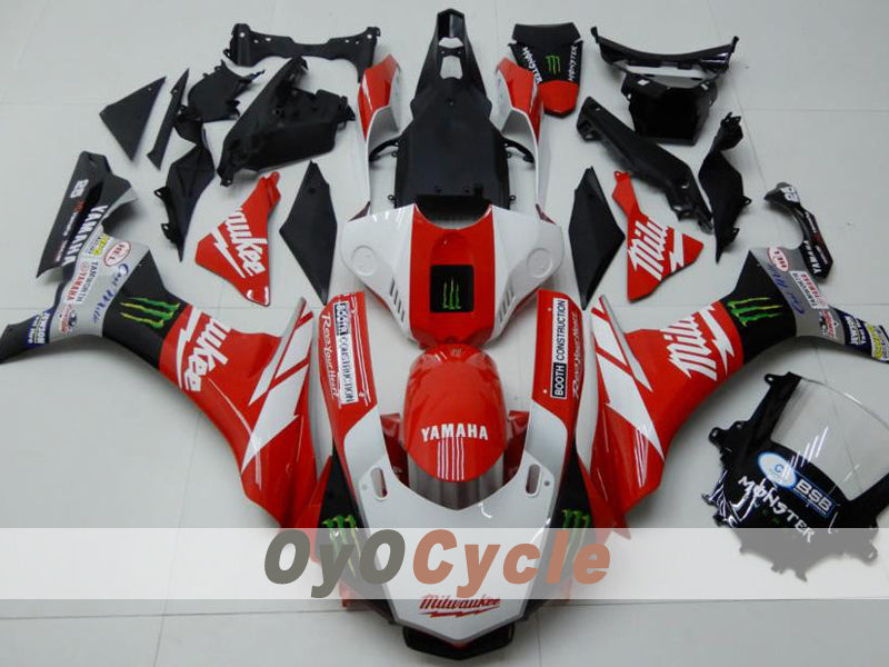Kit de carénage injecté pour YZF-R1 15-19 - Rouge, Blanc - Monster #OYO87914637 Image principale du produit