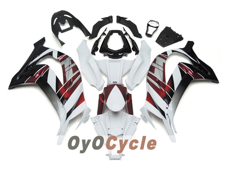 Kit de carénage à injection pour NINJA ZX-10R 16-20 - Rouge, Blanc, Argent - Style d'origine #OYO87914605 Image principale du produit