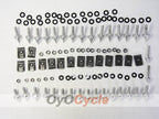 Boulons de vis de carénage pour Yamaha YZF-R1 02-03 - Argent #OYO87903374