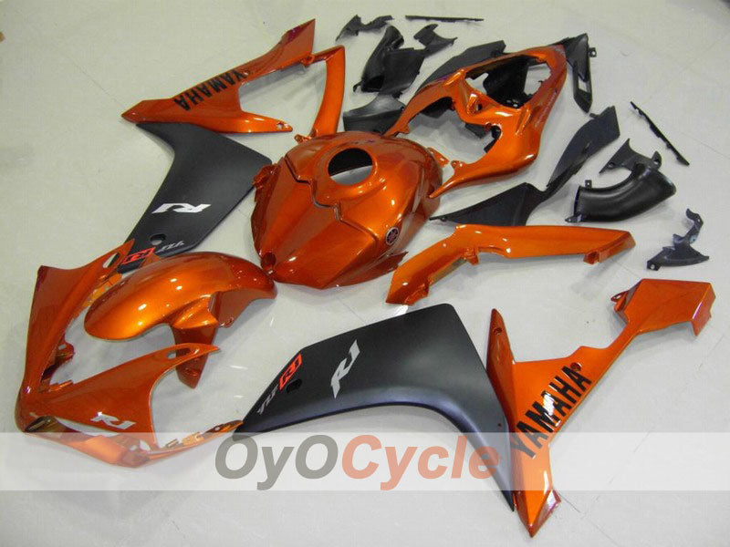 Kit de carénages à injection pour YZF-R1 07-08 - Orange, noir, mat - Style usine #OYO87900879 Image principale du produit