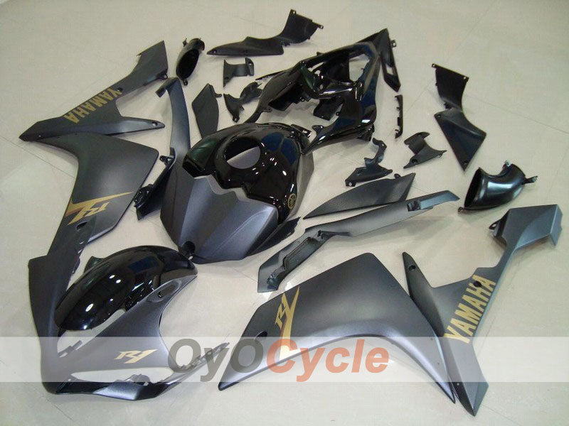 Kit de carénages à injection pour YZF-R1 07-08 - Noir, mat - Style usine #OYO87900880