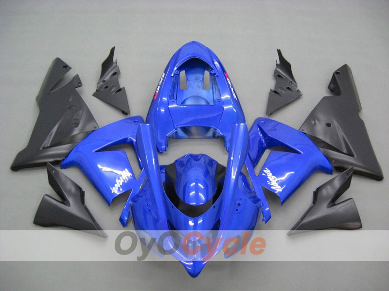 Kit de carénage injecté pour NINJA ZX-10R 04-05 - Bleu, noir - Style usine #OYO87901529