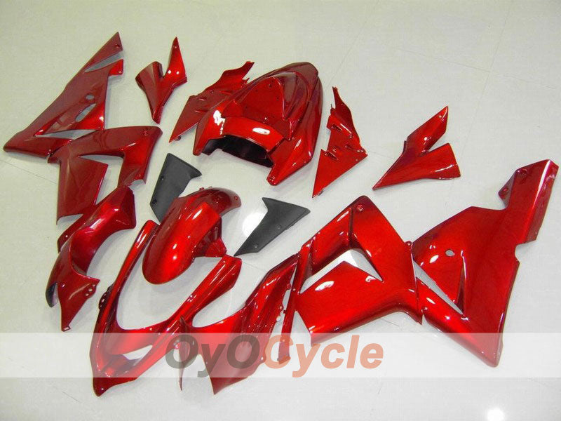 Kit de carénage injecté pour NINJA ZX-10R 04-05 - Rouge, noir - Style usine #OYO87901530