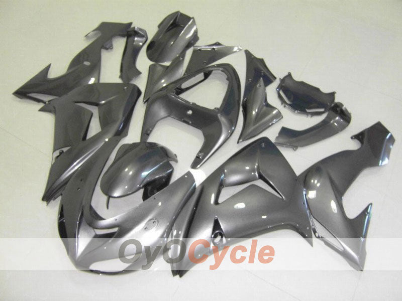 Kit de carénage injecté pour NINJA ZX-10R 06-07 - Gris - Style d'usine #OYO87901573