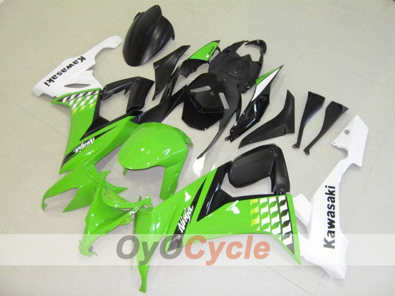Kit de carénage injecté pour NINJA ZX-10R 08-10 - Vert, Noir - Style d'origine #OYO87901647