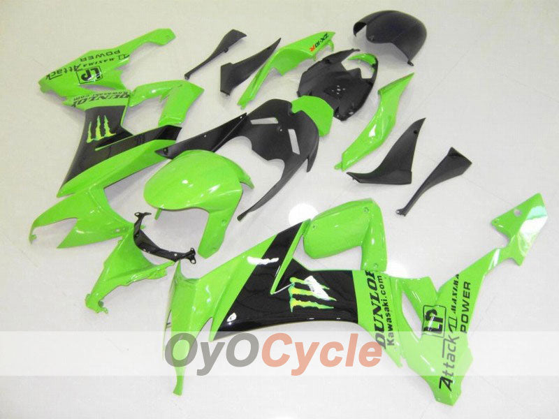 Kit de carénage à injection pour NINJA ZX-10R 08-10 - Vert, Noir - Monster #OYO87901657