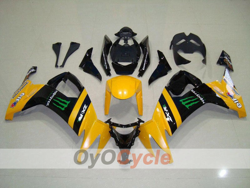 Kit de carénage à injection pour NINJA ZX-10R 08-10 - Jaune, Noir - Monster #OYO87901661 Image principale du produit