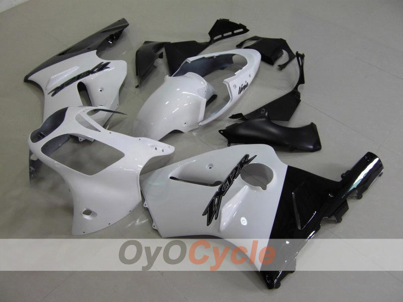 Kit de carénages à injection pour NINJA ZX-12R 00-01 - Blanc, noir - Style d'origine #OYO87903077