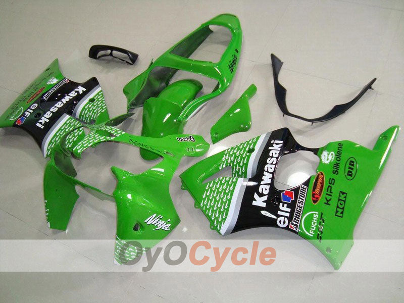 Kit de carénage à injection pour NINJA ZX-6R 00-02 - Vert, noir - Nakano #OYO87901740 Image principale du produit