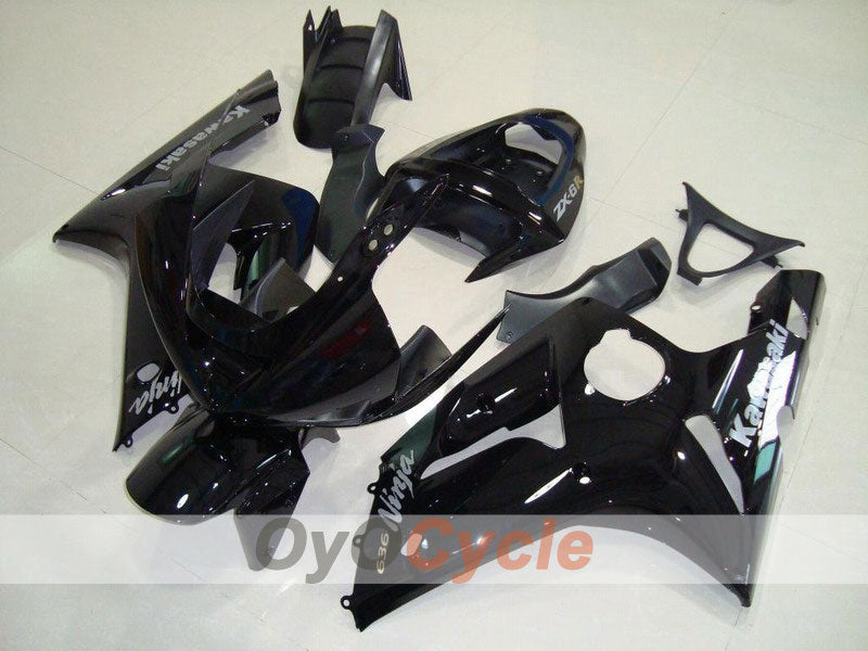 Kit de carénage à injection pour NINJA ZX-6R 03-04 - Noir - Style d'origine #OYO87901782