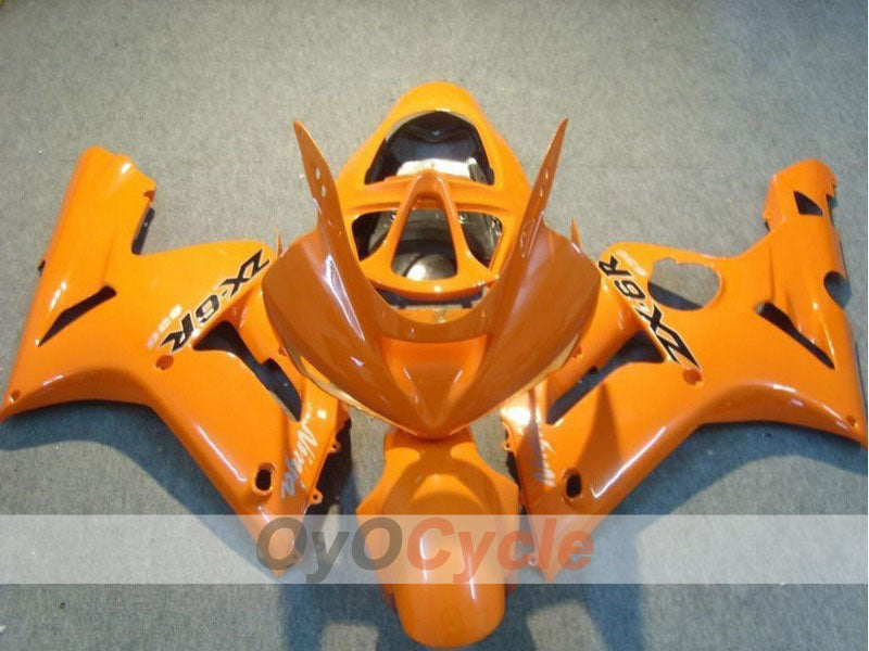 Kit de carénage à injection pour NINJA ZX-6R 03-04 - Orange - Style d'origine #OYO87901787