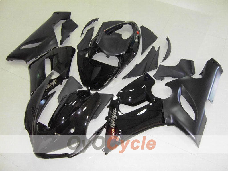 Kit de carénages injectés pour NINJA ZX-6R 05-06 - Noir - Style d’origine #OYO87901858
