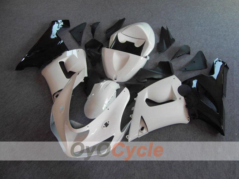 Kit de carénages injectés pour NINJA ZX-6R 05-06 - Blanc, Noir - Style d’origine #OYO87901860 Image principale du produit