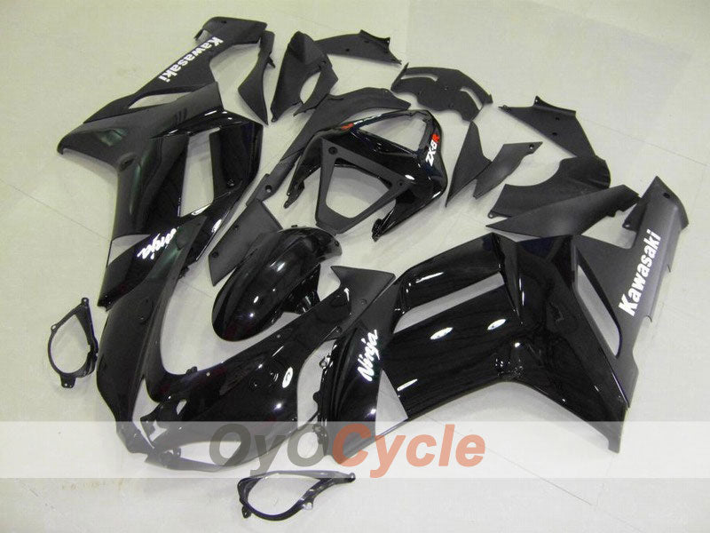 Kit de carénage à injection pour NINJA ZX-6R 07-08 - Noir - Style d'usine #OYO87901929