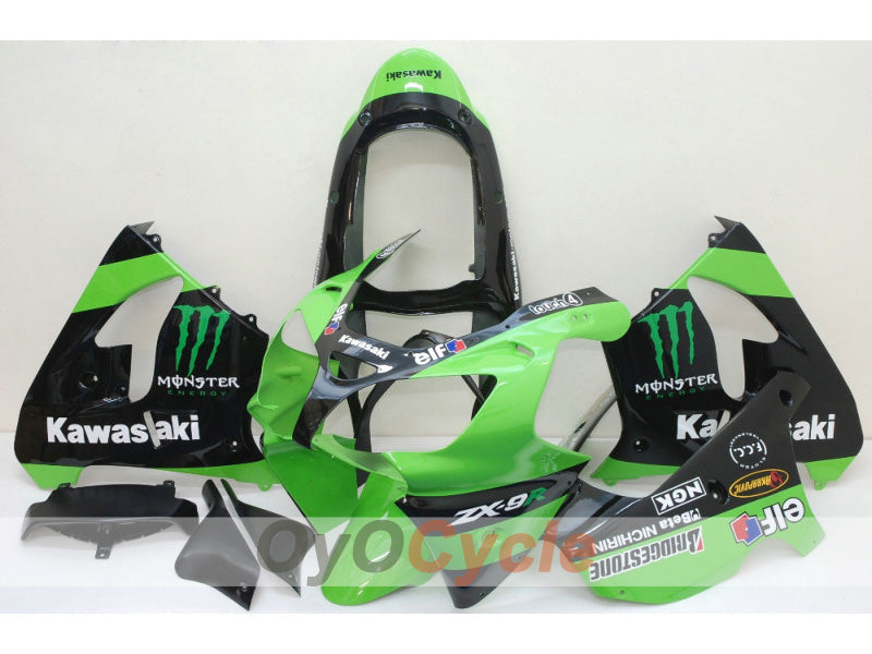 Kit de carénage pour NINJA ZX-9R 00-01 - Vert, noir - Monster #OYO87903029 Image principale du produit